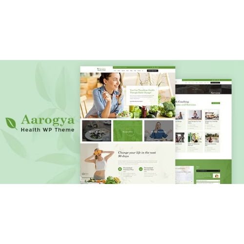 Aarogya Nutrition Dietitian WordPress Theme