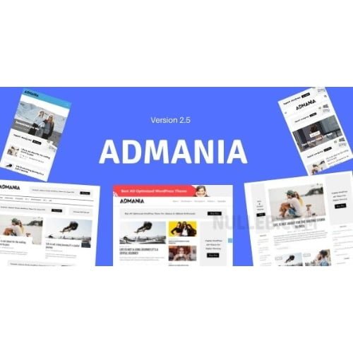 Admania Adsense WordPress Theme With Gutenberg Compatibility