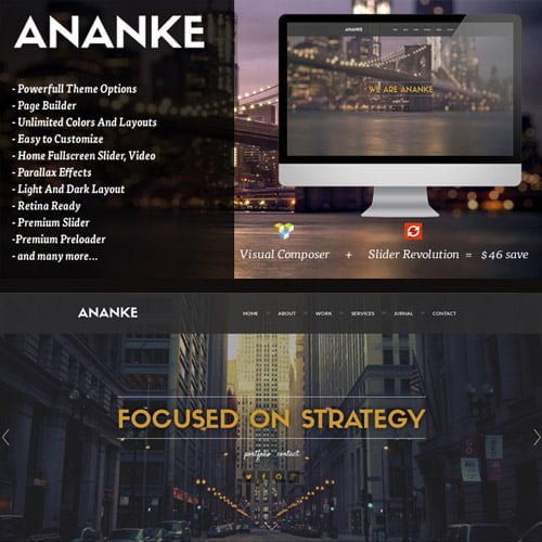 Ananke One Page Parallax WordPress Theme