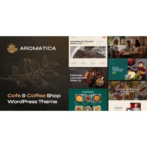 Aromatica Cafe Coffee Shop WordPress Theme