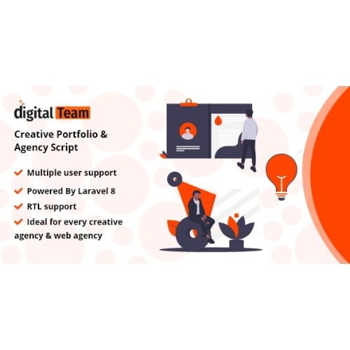 DigitalTeam Creative Portfolio Agency Script