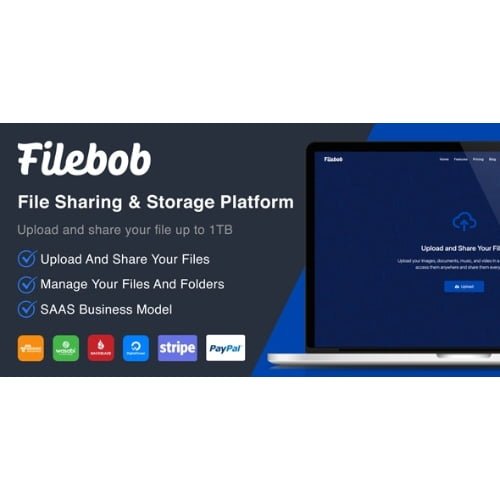 Filebob File Sharing And Storage Platform SAAS Nulled