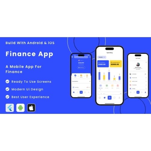 Finance App Flutter Mobile App Template