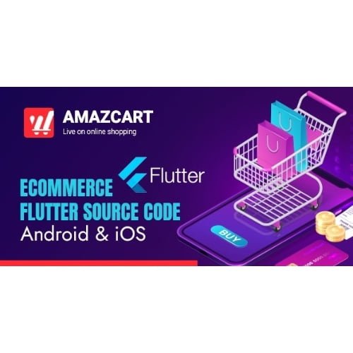 Flutter AmazCart Ecommerce Flutter Source code for Android and iOS Free Download
