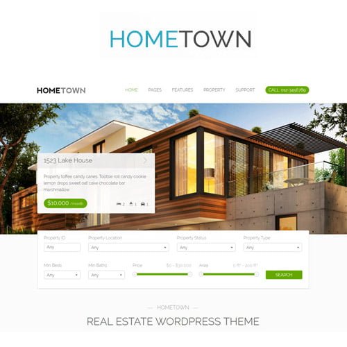 Hometown Real Estate WordPress Theme