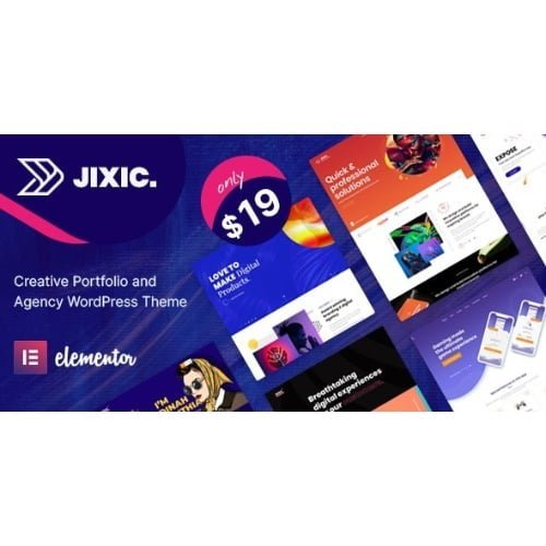 Jixic Creative Portfolio Agency WordPress Theme Nulled