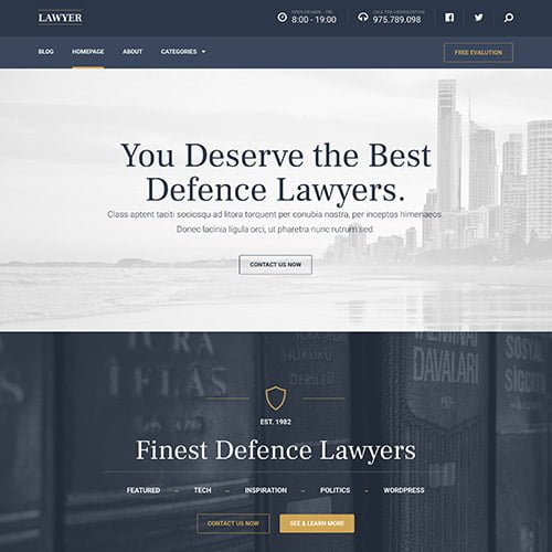 MyThemeShop Lawyer WordPress Theme