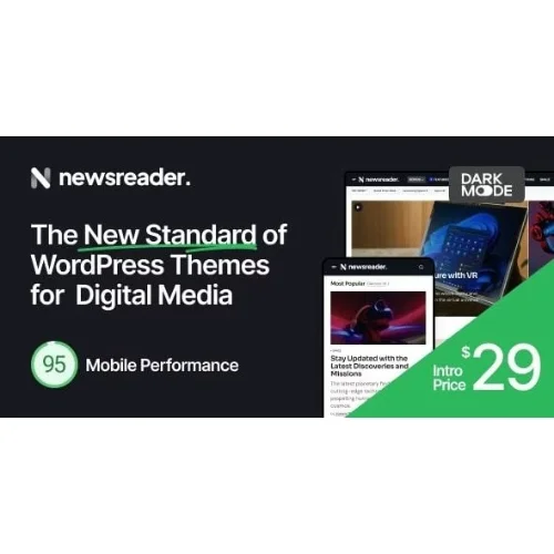Newsreader Revolutionary WordPress Theme for Digital Media
