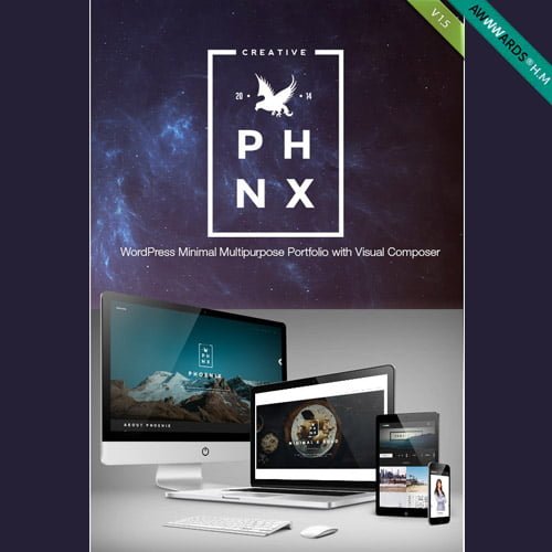 Phoenix WordPress Minimal Multipurpose Portfolio with Visual Composer