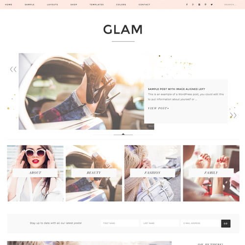 StudioPress Glam Pro Genesis WordPress Theme