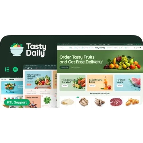 Tasty Daily Grocery Store Food WooCommerce Theme