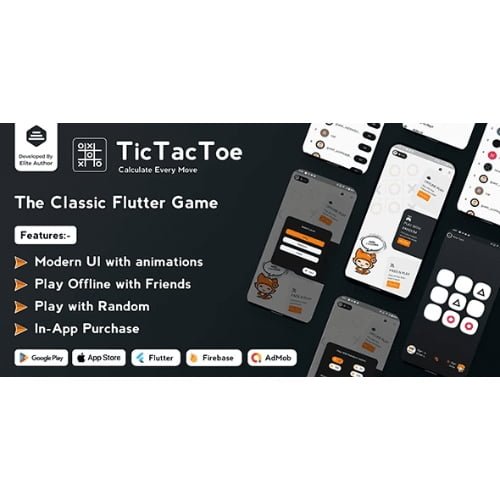Tic Tac Toe The Classic Flutter Tic Tac Toe Game