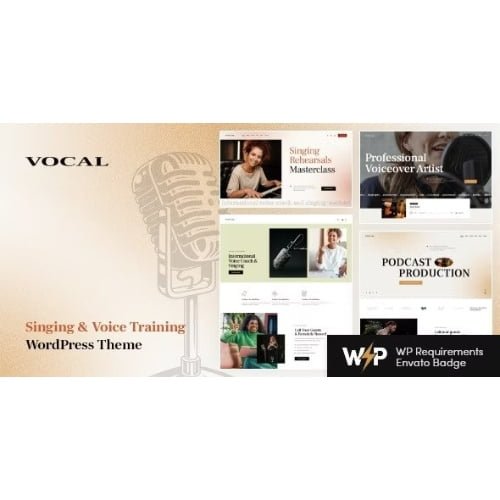 Vocal Singing Voice Artist WordPress Theme