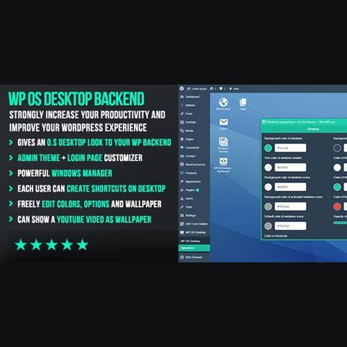 WP OS Desktop Backend