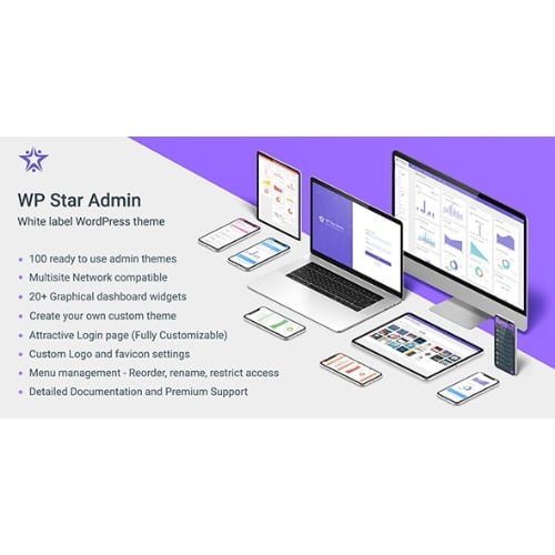 WP Star White Label WordPress Admin Theme Nulled