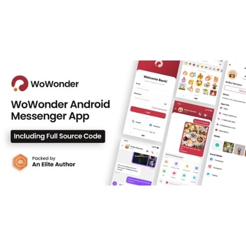 WoWonder Android Messenger Mobile Application for WoWonder Social Script Nulled