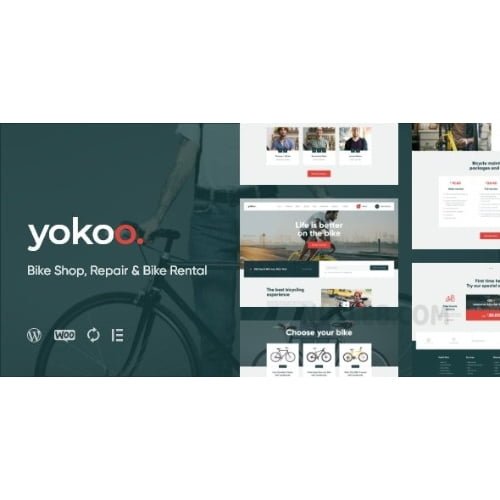 Yokoo Bike Shop Bicycle Rental WordPress Theme