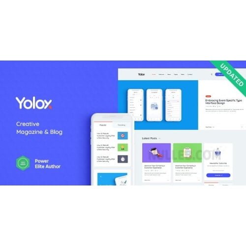 Yolox Modern WordPress Blog 1