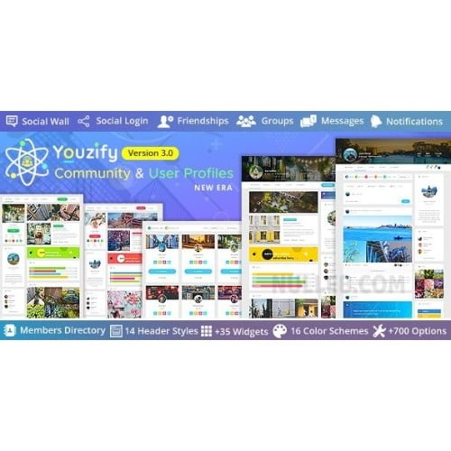 Youzify formerly Youzer BuddyPress Community WordPress User Profile Plugin