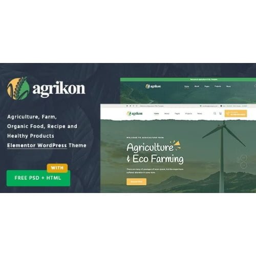 Agrikon Organic Food Agriculture WooCommerce Theme