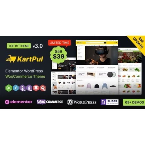 KartPul WP Elementor Multi purpose WooCommerce Theme