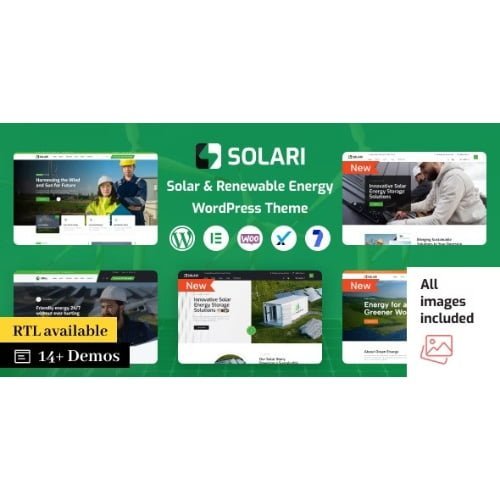 Solari Ecology Solar Energy WordPress Theme