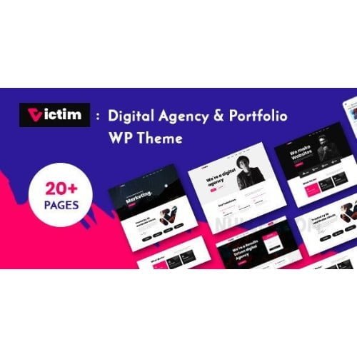 Victim Digital Agency Portfolio WordPress Theme