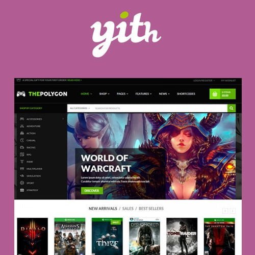 YITH The Polygon WordPress Theme for Video Games